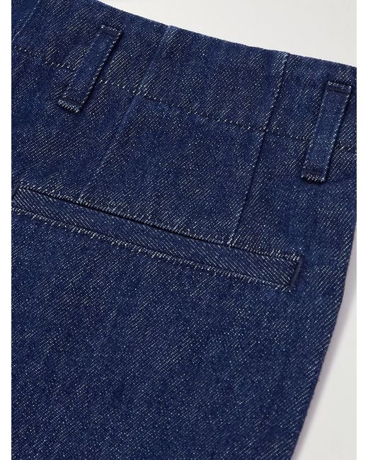 Dries Van Noten Blue Low-Rise Slim-Leg Jeans