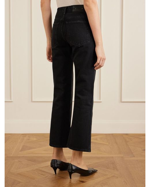 Khaite Black Clara Flared Jeans