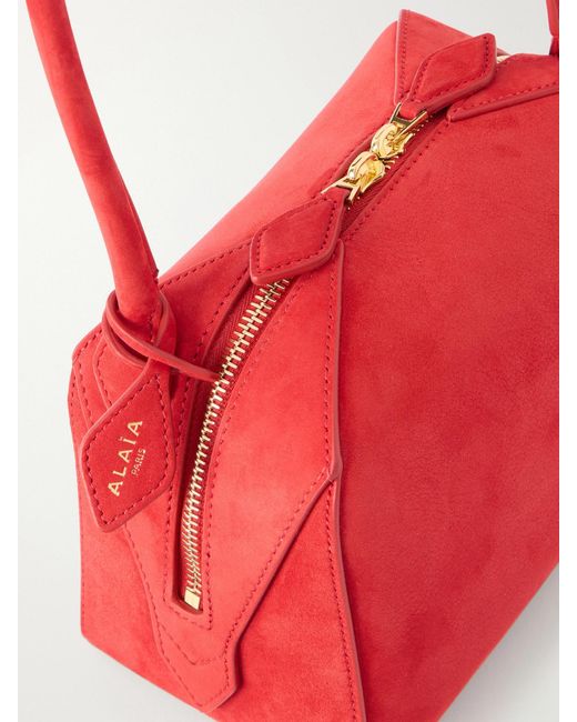 Alaïa Red Le Bouledogue Leather Mini Shoulder Bag