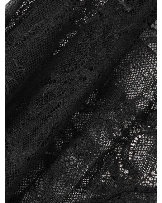 Courreges Black Lace Blouse