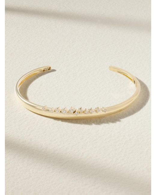Mizuki Natural 14-Karat Diamond Cuff