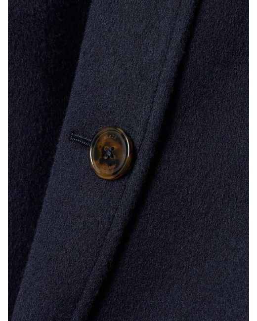 Blazé Milano Blue Joyme Heck Wool And Cashmere-Blend Coat
