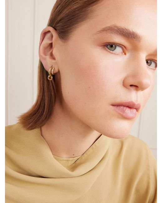 David Yurman Natural Dy Mercer 18-Karat, Diamond And Citrine Earrings