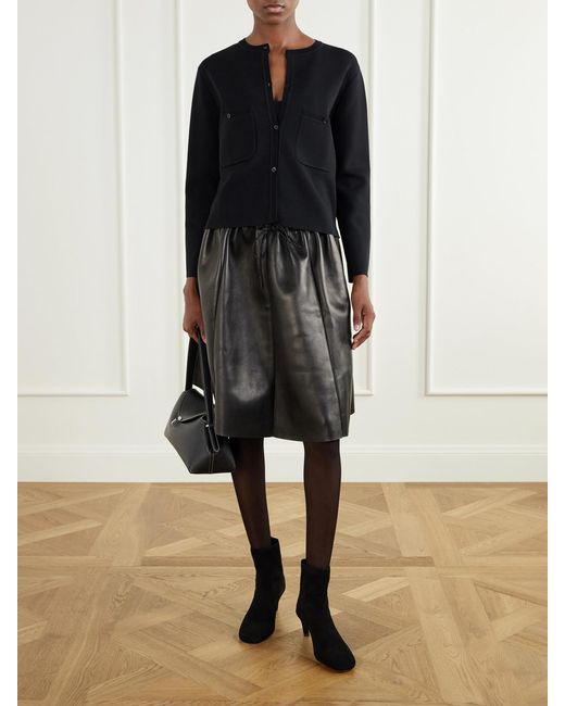 Totême  Black 55 Suede Ankle Boots