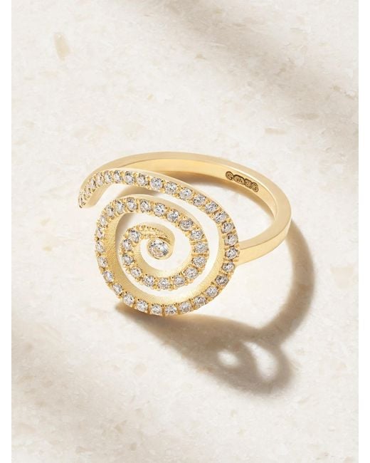 Ileana Makri Natural Spira 18-Karat Diamond Ring