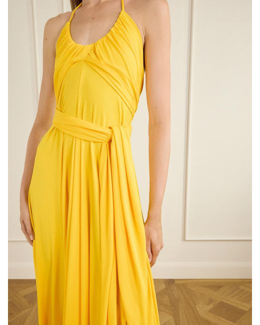 Alaïa Yellow Backless Dress