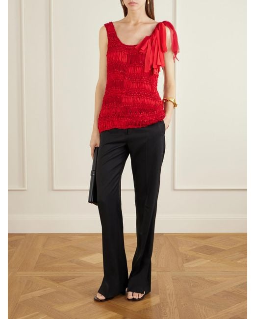 Heirlome Red Juanita Silk Tank