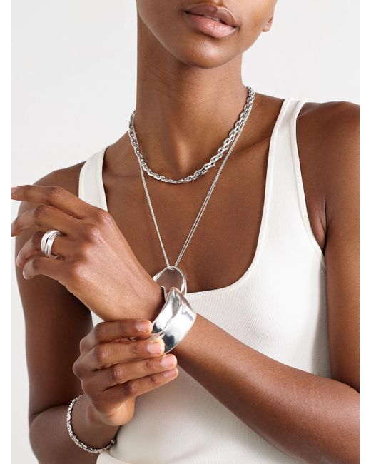 Jennifer Fisher White Soho-Plated Necklace