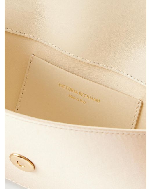 Victoria Beckham Natural Dorian Leather Clutch