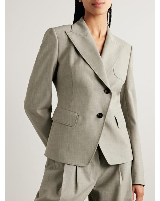 Burberry Gray Wool Blazer
