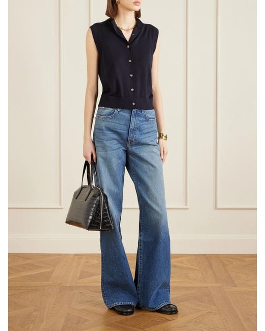 Allude Blue Wool Vest