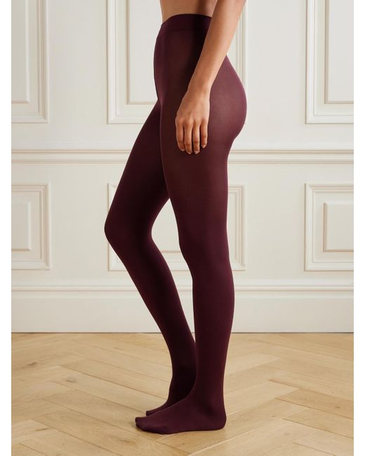 Alaïa Purple Strumpfhose Aus Stretch-Jersey