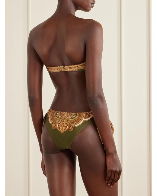 Zimmermann Green Mahon Printed Swimsuit