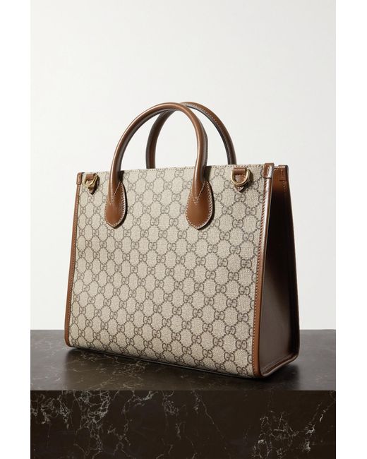 Gucci coated canvas best sale bag