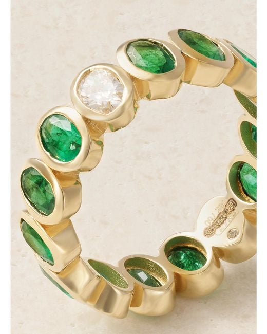 SHAY Gray 18-Karat, Emerald And Diamond Ring