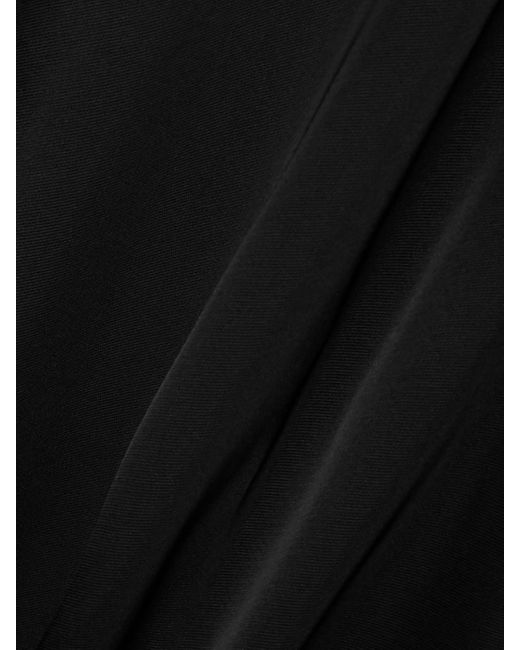 Mini-Robe À Capuche En Crêpe Stretch À Superposition Magda Butrym en coloris Black