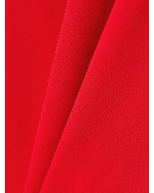 Stella McCartney Red Open-Back Crepe Gown
