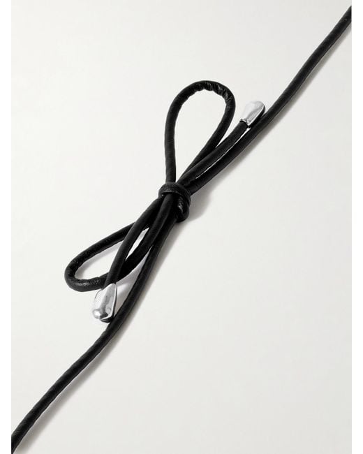 Sophie Buhai Natural Large Full Moon Cord, Onyx And Necklace