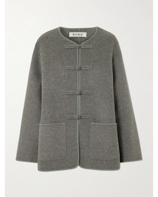 Rohe Gray Jacke Aus Einer Woll-Kaschmirmischung