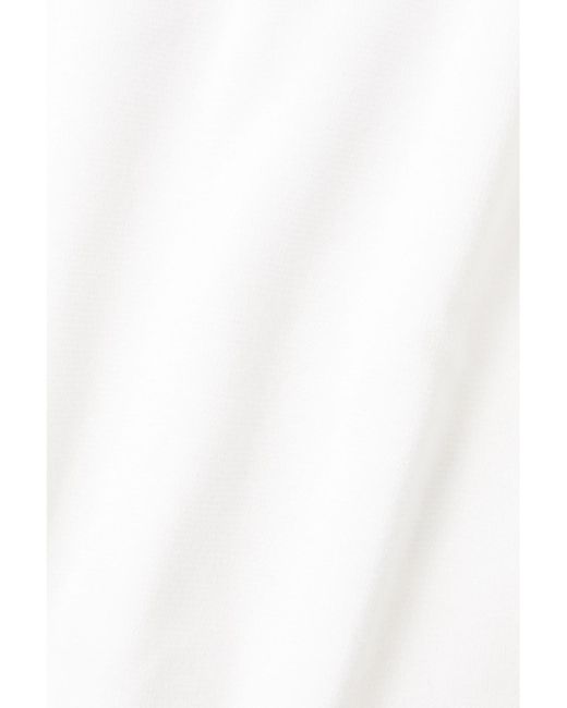 Wardrobe NYC White Hailey Bieber Cropped Cotton-Blend Top