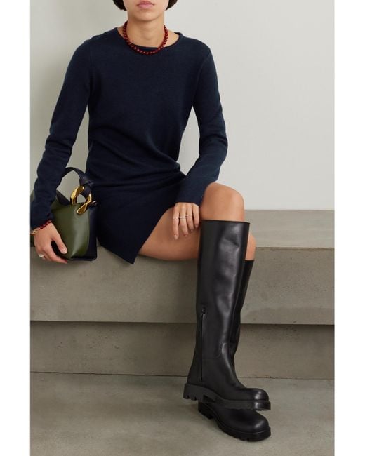 Max Mara Blue Eridani Wool Mini Dress
