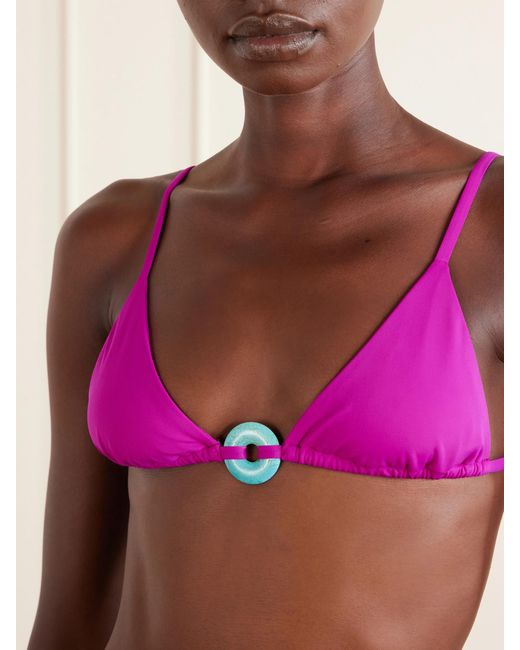 SARA CRISTINA Pink Embellished Bikini