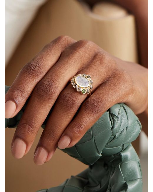 Pascale Monvoisin Natural Jasmine Ring Aus 9 Karat Mit Mehreren Steinen