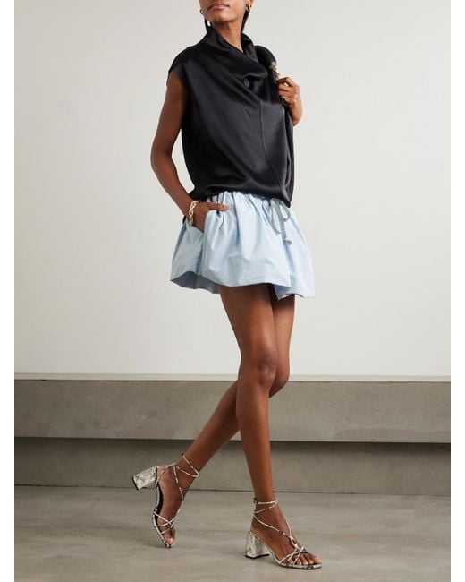 【Patou】 Gathered miniskirt PATOU Gathered poplin mini skirt | NET-A-PORTER
