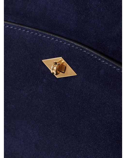 Metier Blue Private Eye Suede Tote