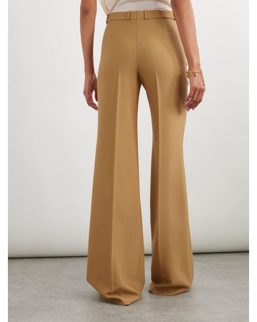 Chloé Natural Wool Straight-Leg Pants