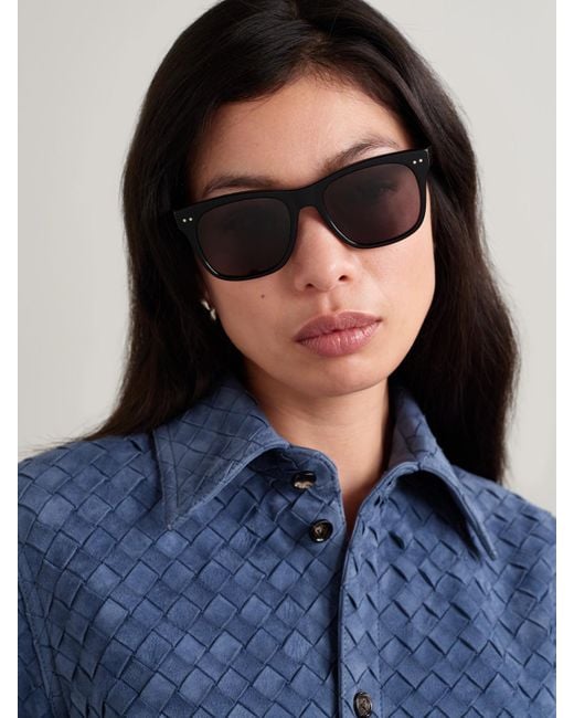 Céline Black Square-Frame Acetate Sunglasses
