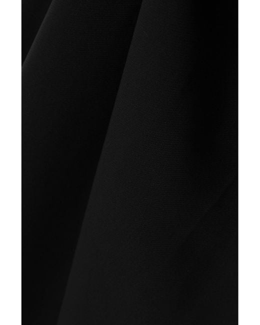 Roland Mouret Black Asymmetrisches, Zweifarbiges Maxikleid Aus Cady