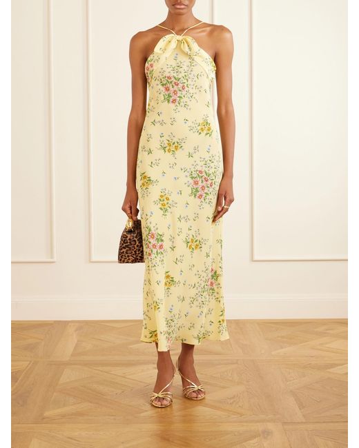 Erdem Brown Bloom Mini Animal-Print Calf Hair Clutch