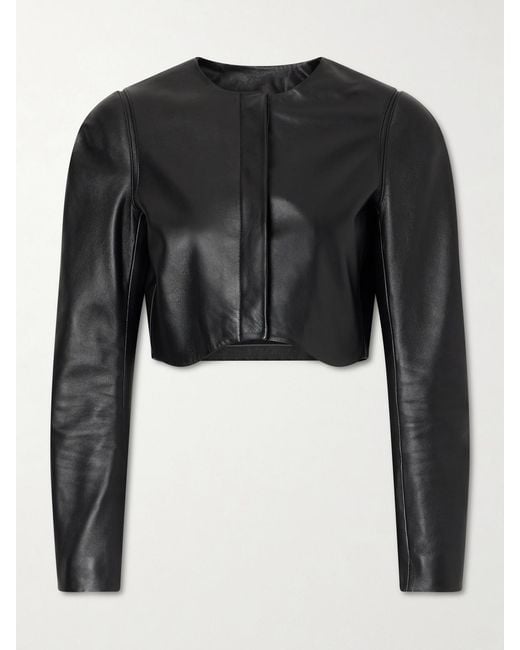 Alaïa Black Leather Biker Jacket