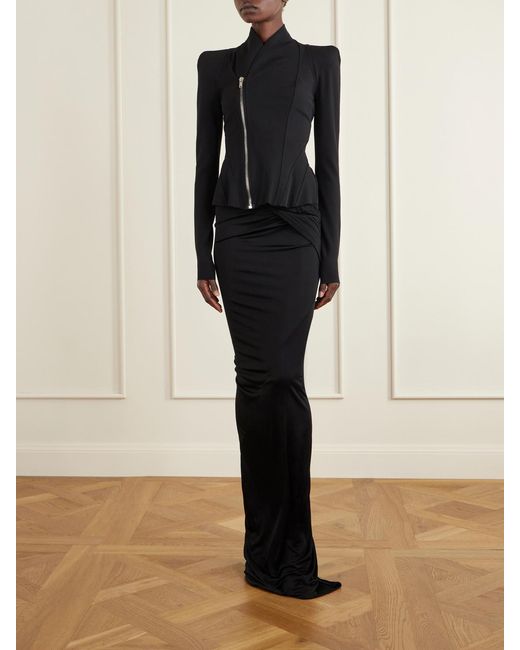 Rick Owens Blue Princess Jersey Jacket