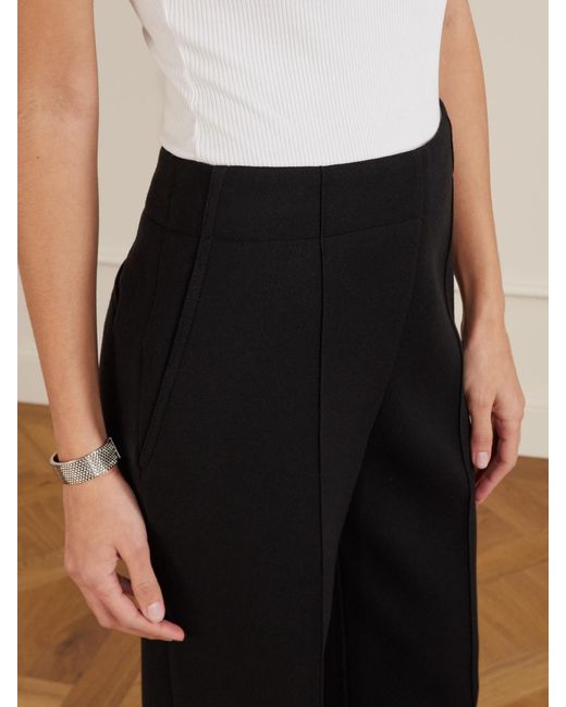 Proenza Schouler Black Zee Scuba Straight-Leg Pants