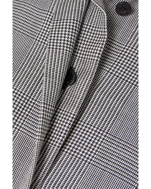 Emilia Wickstead Gray Elas Prince Of Wales Checked Wool Jumpsuit