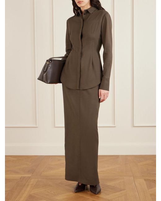 TOVE Brown Elvin Woven Shirt