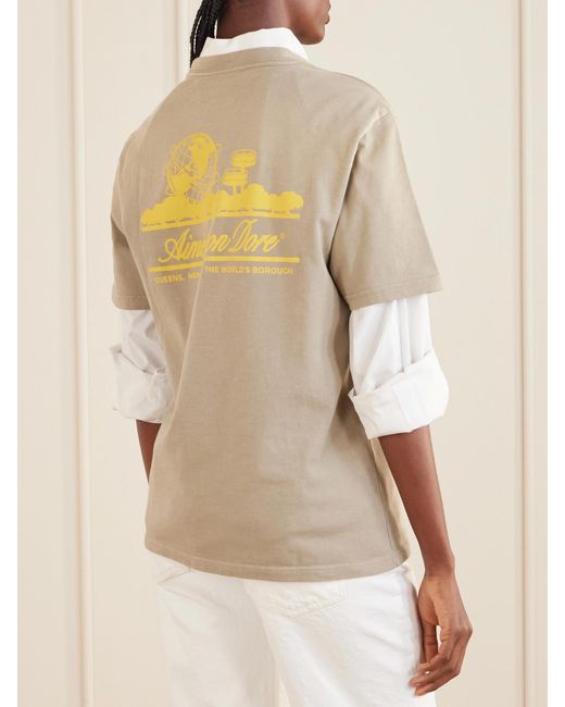 Aimé Leon Dore Natural Printed Cotton T-Shirt