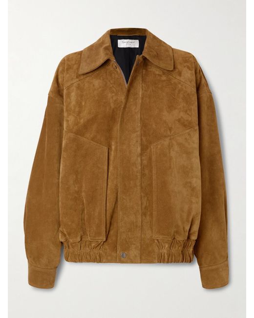 Saint Laurent Brown Suede Jacket