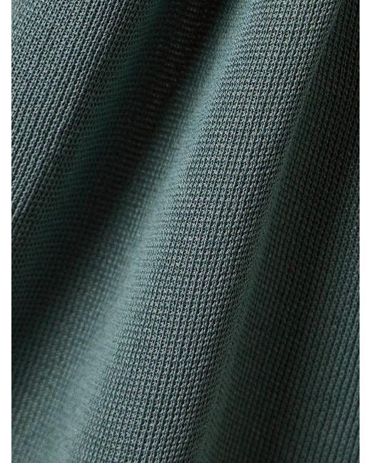 Robe Longue En Mailles Stretch Métallisées À Fronces Maisie Altuzarra en coloris Green