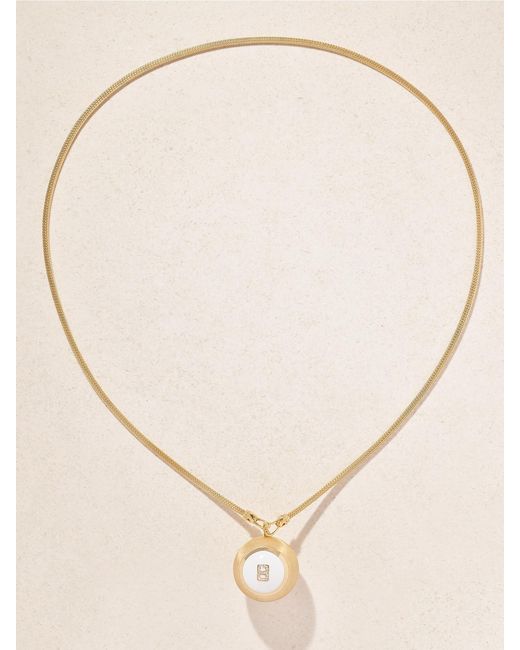 Marie Lichtenberg Natural Magic Ball Indian 18-Karat, Enamel And Diamond Necklace