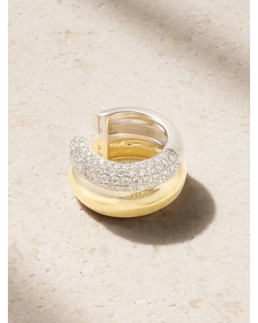Yvonne Léon Natural 9-Karat And Diamond Ear Cuff