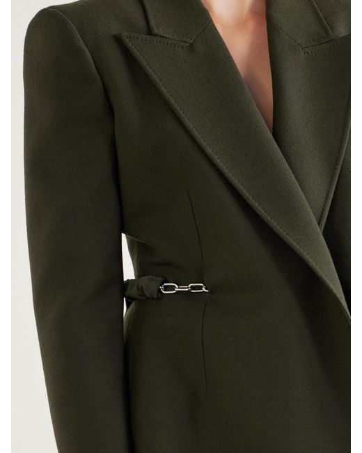 Gabriela Hearst Black Epona Embellished Virgin Wool Blazer