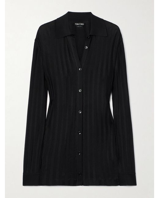 Tom Ford Black Knitted Shirt