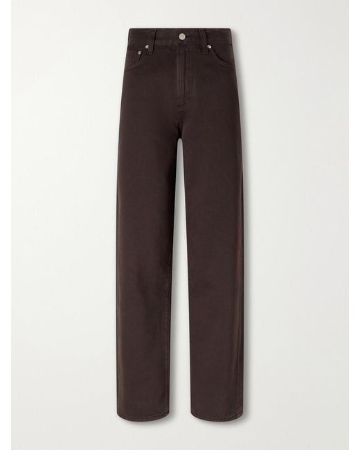 Citizens of Humanity Brown The Taper Jean Mid-Rise Straight-Leg Jeans
