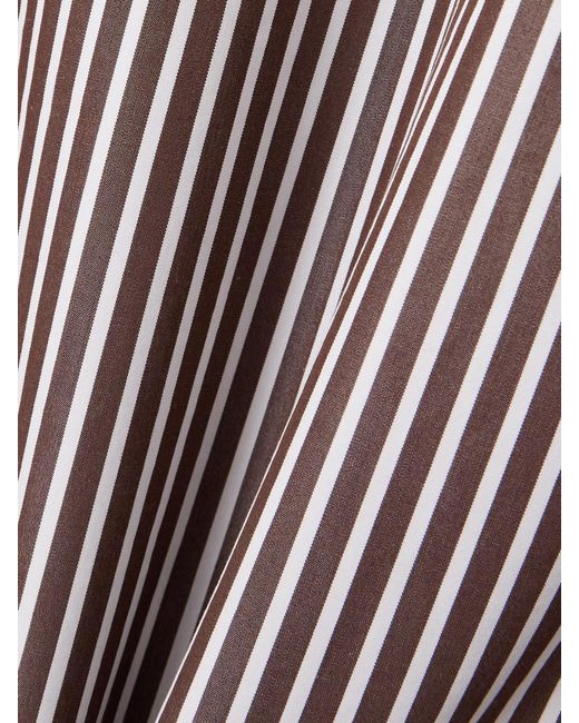 Loulou de Saison Gray Verna Striped Cotton-Poplin Shirt