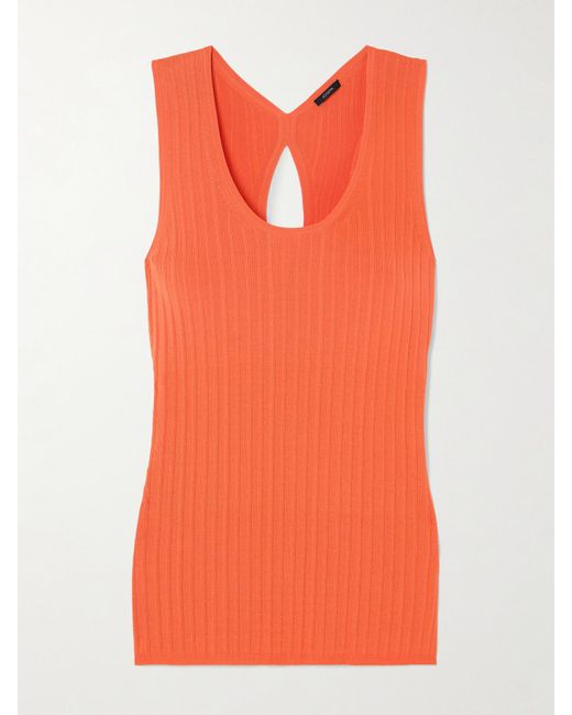 Joseph Orange Oberteil Aus Rippstrick Mit Cut-Out