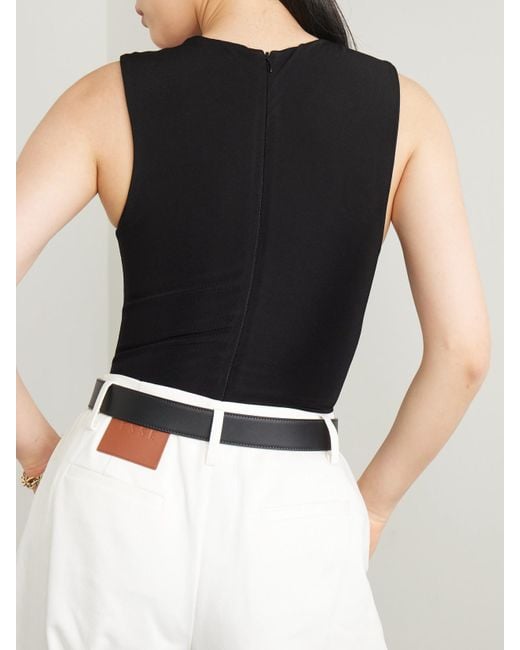Esse Studios Black Illi Ponte Bodysuit