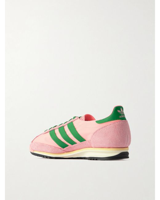 Adidas Originals Green Samba 72 Og Sneakers Aus Canvas Mit Veloursleder- Und Lederbesätzen